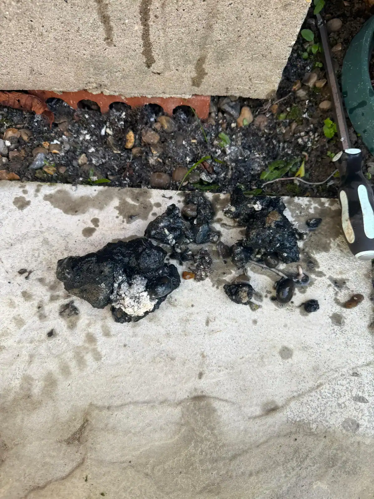 Sludge, silt and debris removed during gully cleaning in King's Lynn.